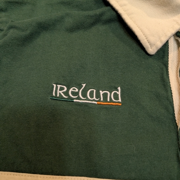 Ireland Rugby Polo Short Sleeve Men's M Green - Picture 2 of 7